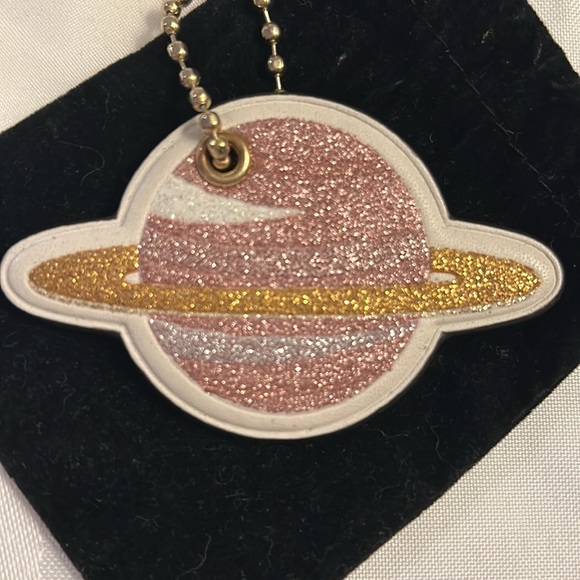 Coach NASA Saturn Glitter Space Charm!🪐 Limited Edition! Rare!🤯 - Picture 3 of 3